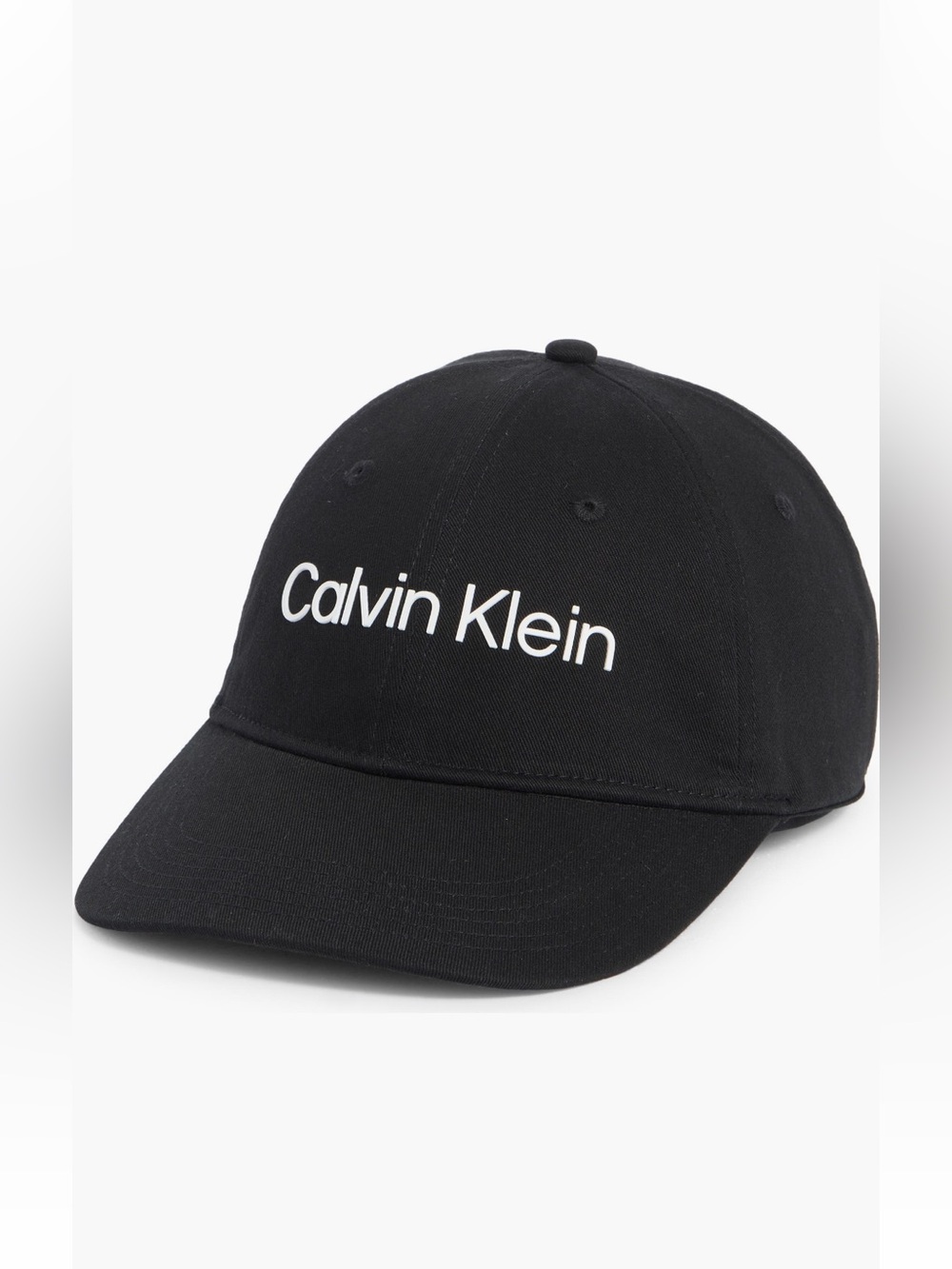 CALVIN KLEIN rubberized logo baseball cap